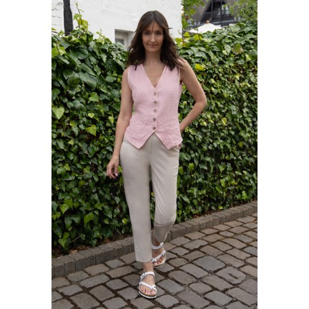 Amazing Woman Kitty Rose Linen Waistcoat - Pink