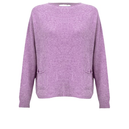 Amazing Woman Jodie Lilac Front Pocket Supersoft Knit Jumper - Purple