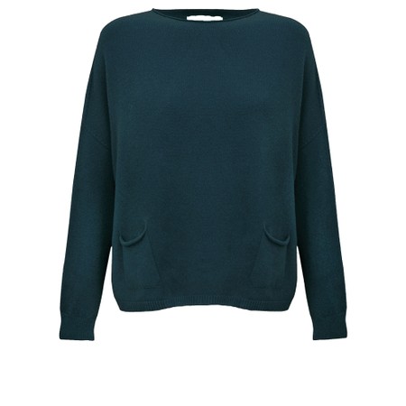 Amazing Woman Jodie Laguna Front Pocket Supersoft Knit Jumper - Blue