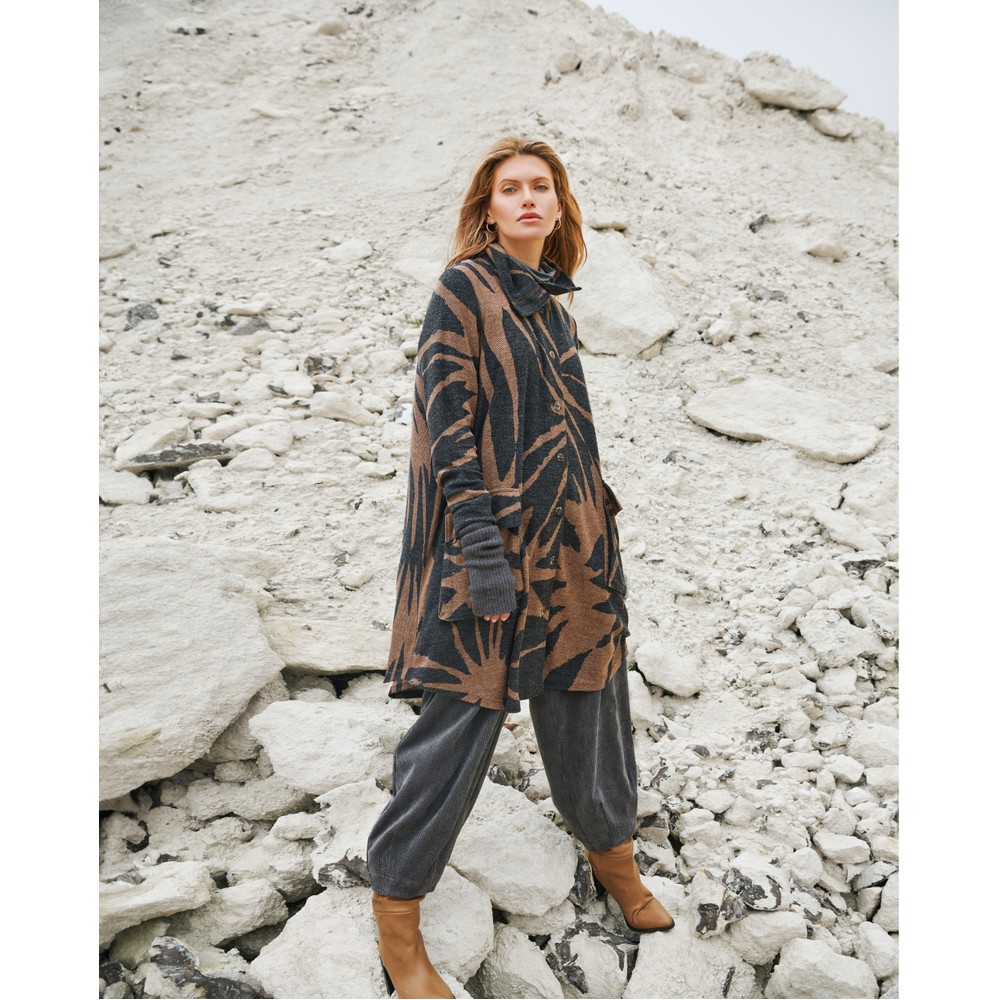 NOEN Soft Corduroy Charcoal Bubble Trouser Charcoal 98