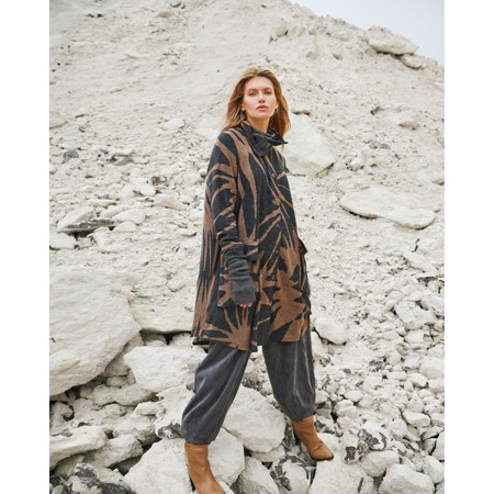 NOEN Soft Corduroy Charcoal Bubble Trouser - Grey