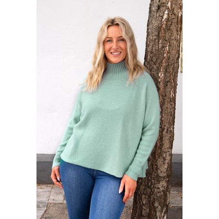 Amazing Woman Jolie Bay Boxy High Neck Knit - Green