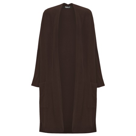 Mama B Soufle U Moro Plain Fleece Cardigan - Brown