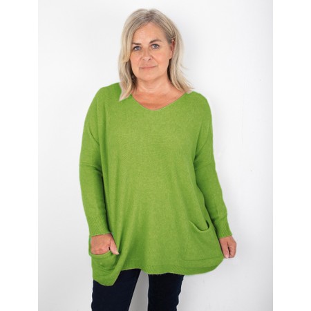 Amazing Woman Caryf X Mojito Green Round Neck Oversized Jumper - Green