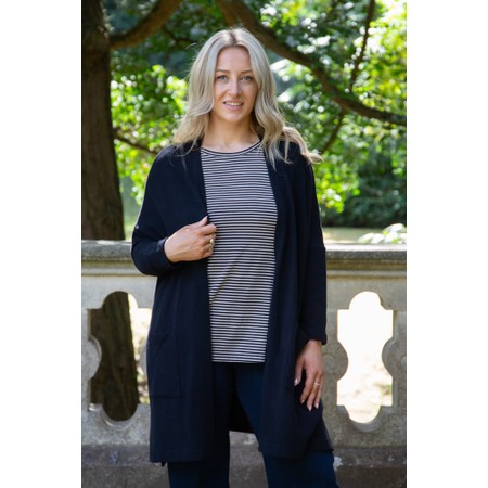 Mama B Memi MR Nero Stripe Jersey Top - Black