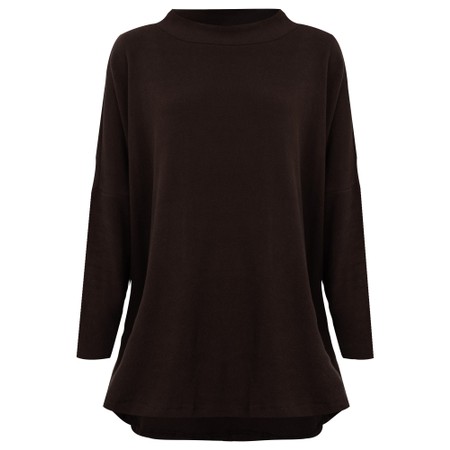 Mama B Spino U Moro Relaxed Plain Fleece Top - Brown