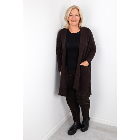 Mama B Soufle U Moro Plain Fleece Cardigan - Brown
