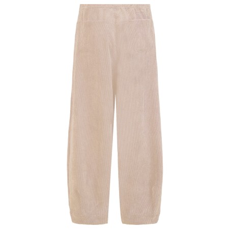 NOEN Soft Corduroy Cream Bubble Trouser - Off-White