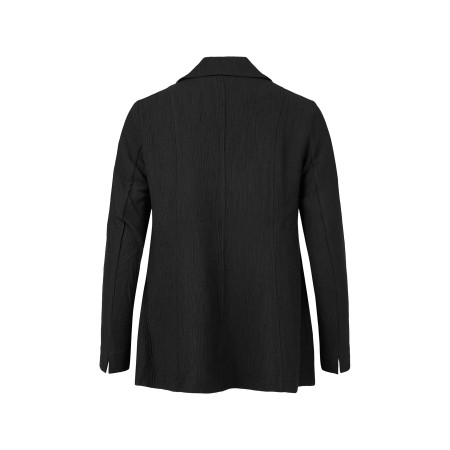 NOEN Soft Crinkle Tailored Black Jacket - Black