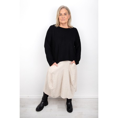 Thing Hannah Black Soft Knit Rectangle Top - Black