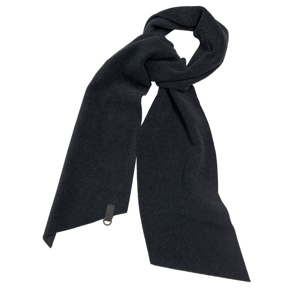 Henriette Steffensen Soft Black Thin Fleece Scarf Soft Black