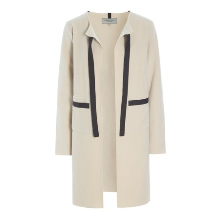 Henriette Steffensen Fleece Tie Front Kit Cardigan - Beige