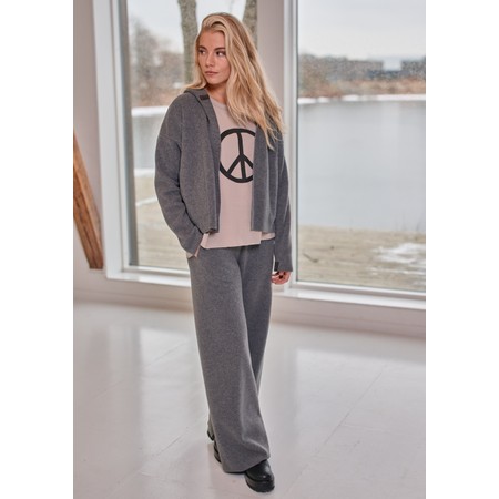 Henriette Steffensen Grey Full Length Fleece Trouser - Grey