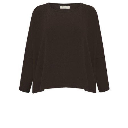 Mama B Kira Moro Boxy Fleece Jumper - Brown