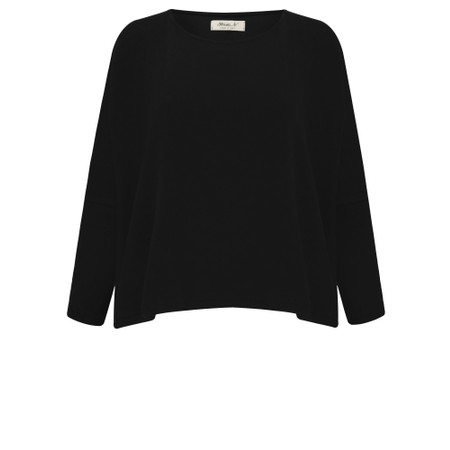 Mama B Kira Nero Boxy Fleece Jumper - Black