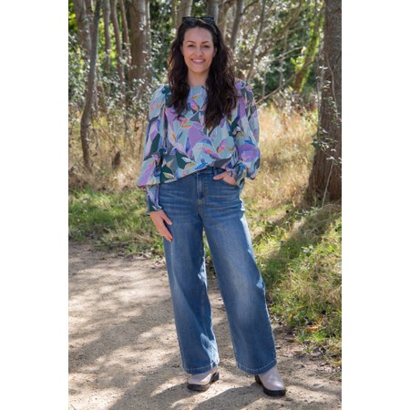Foil Ramp It Up Unbeleafable Printed Blouse - Multicoloured