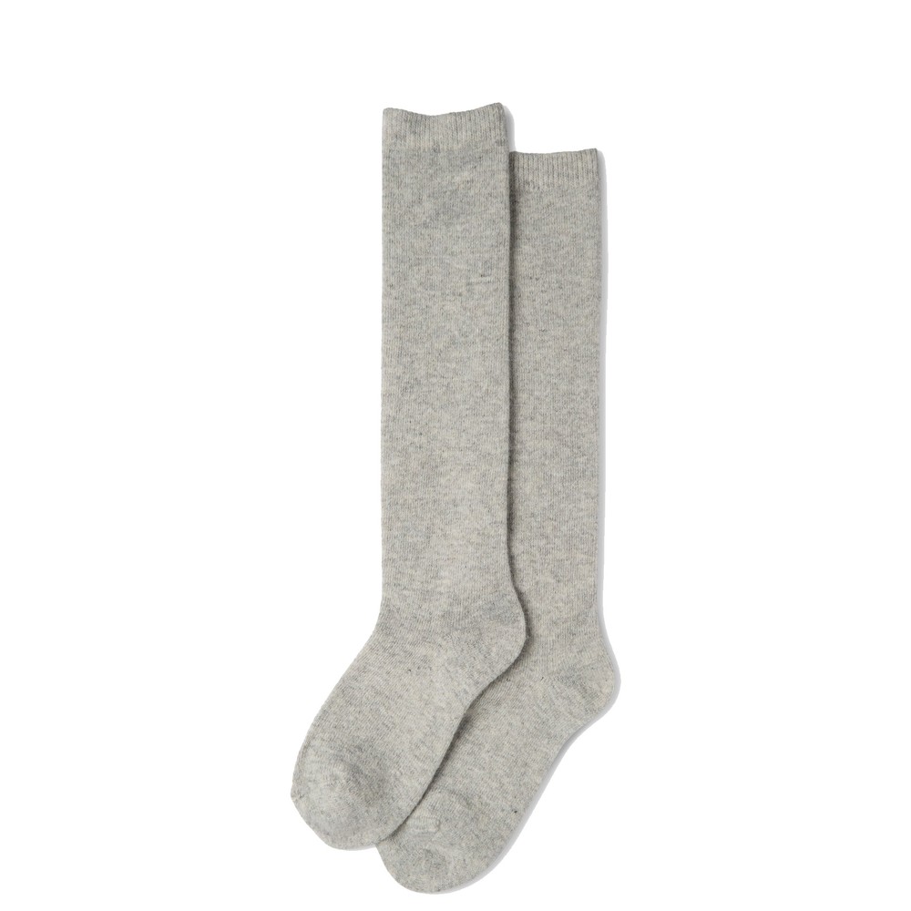 Chalk Cosy Cashmere Wool Silver Lounge Socks Silver