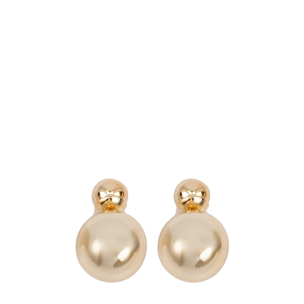 Chalk Double Ball Gold Earrings Gold / Gold