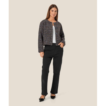Masai Clothing MaJohala Short Wool Boucle Jacket - Black