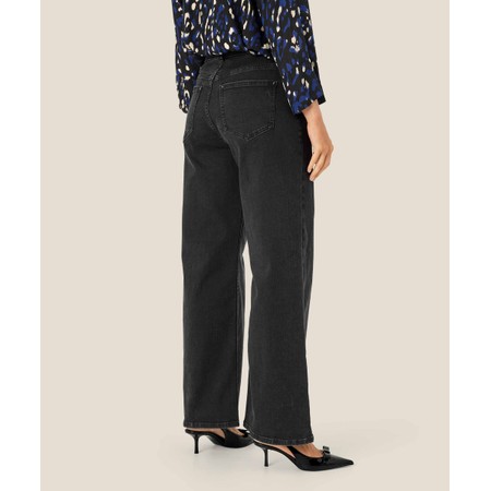 Masai Clothing MaPhiline Stone Wide Leg Denim Jean - Grey