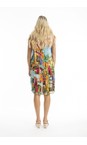 Orientique Havana Printed Havana Pleat Dress  