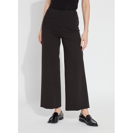 Lyssé Erin Black Wide Leg Denim Jean - Black