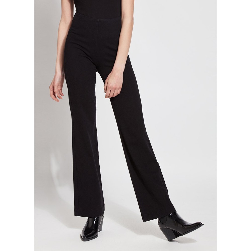 Lyssé Ally Black Denim Full Length Flared Jean Black 