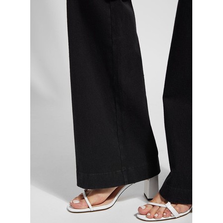 Lyssé Ally Black Denim Full Length Flared Jean - Black