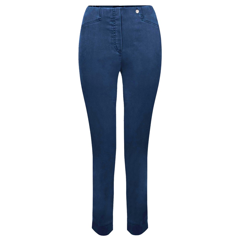 Robell Rose 09 Denim Blue Ankle Length Slimfit Jean Denim Blue 64