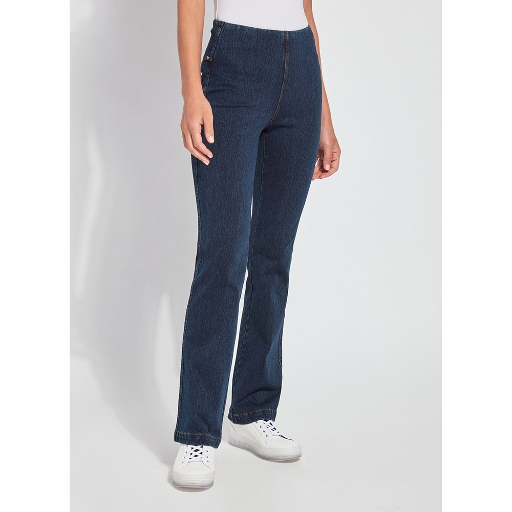 Lyssé Baby Bootcut Indigo Long Flared Jean Indigo