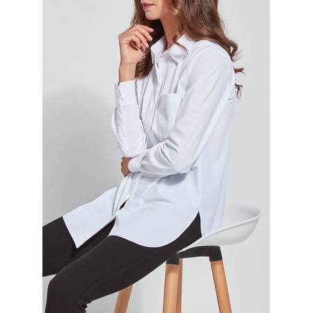 Lyssé Schiffer Microfibre Button Down Shirt - White