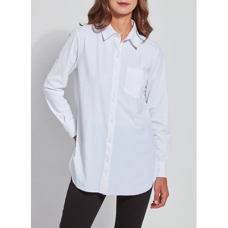 Lyssé Schiffer Microfibre Button Down Shirt - White