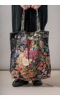 One Hundred Stars Primula Black Primula Black Organic Cotton Canvas Bag  