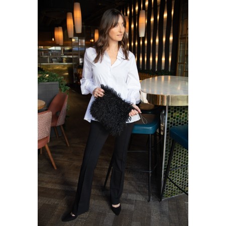 Lyssé Elysse Black Fit and Flare Ponte Trouser - Black