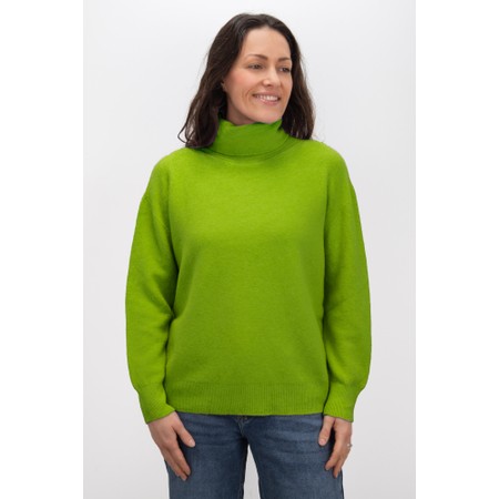 Amazing Woman Zoie Mojito Green Classic Polo Neck Supersoft Knit - Green