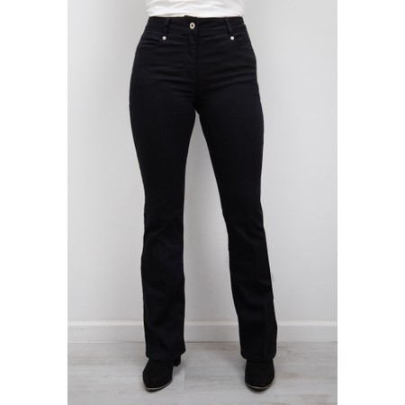 Robell Joella Black Stretch Flare Jean - Black