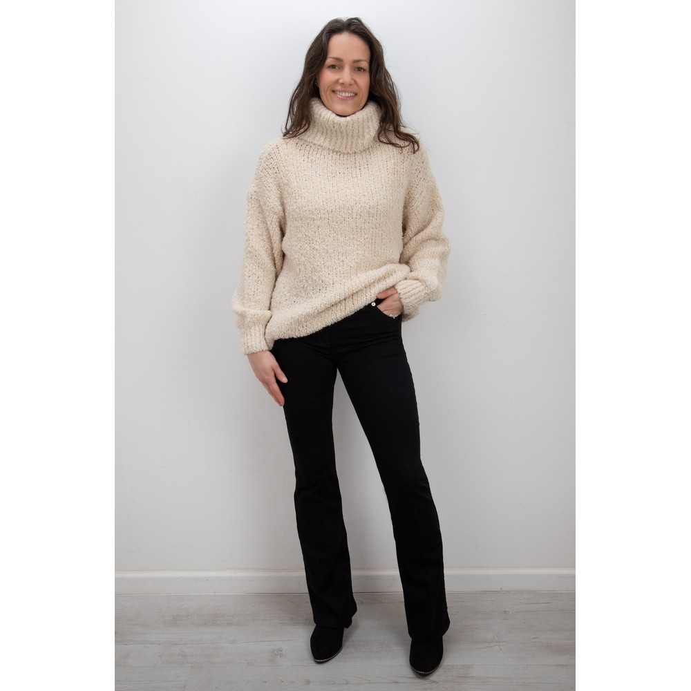 Robell Joella Black Stretch Flare Jean Black 90