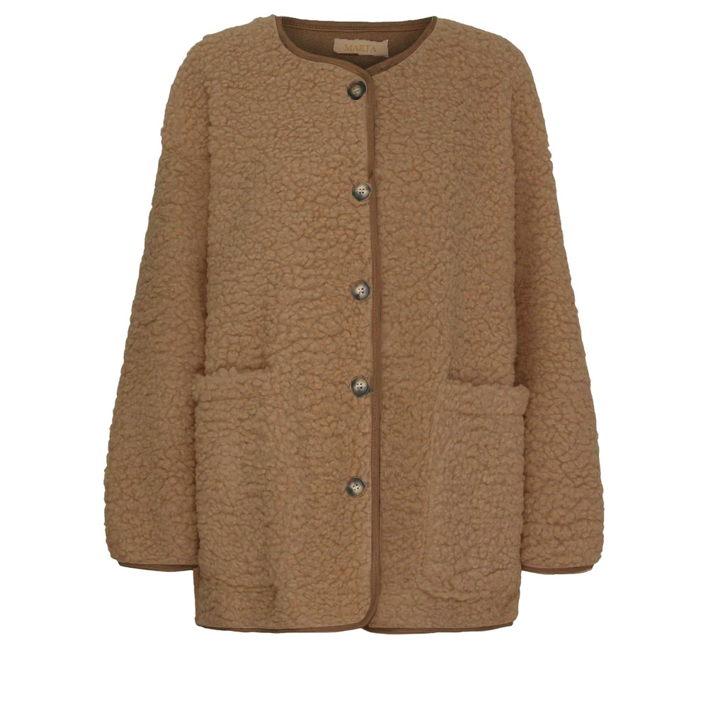 Marta Du Chateau Lucile Fleece Jacket Fango