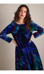 Sahara Multi Late Night Flora Velvet Dress  