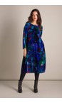 Sahara Multi Late Night Flora Velvet Dress  
