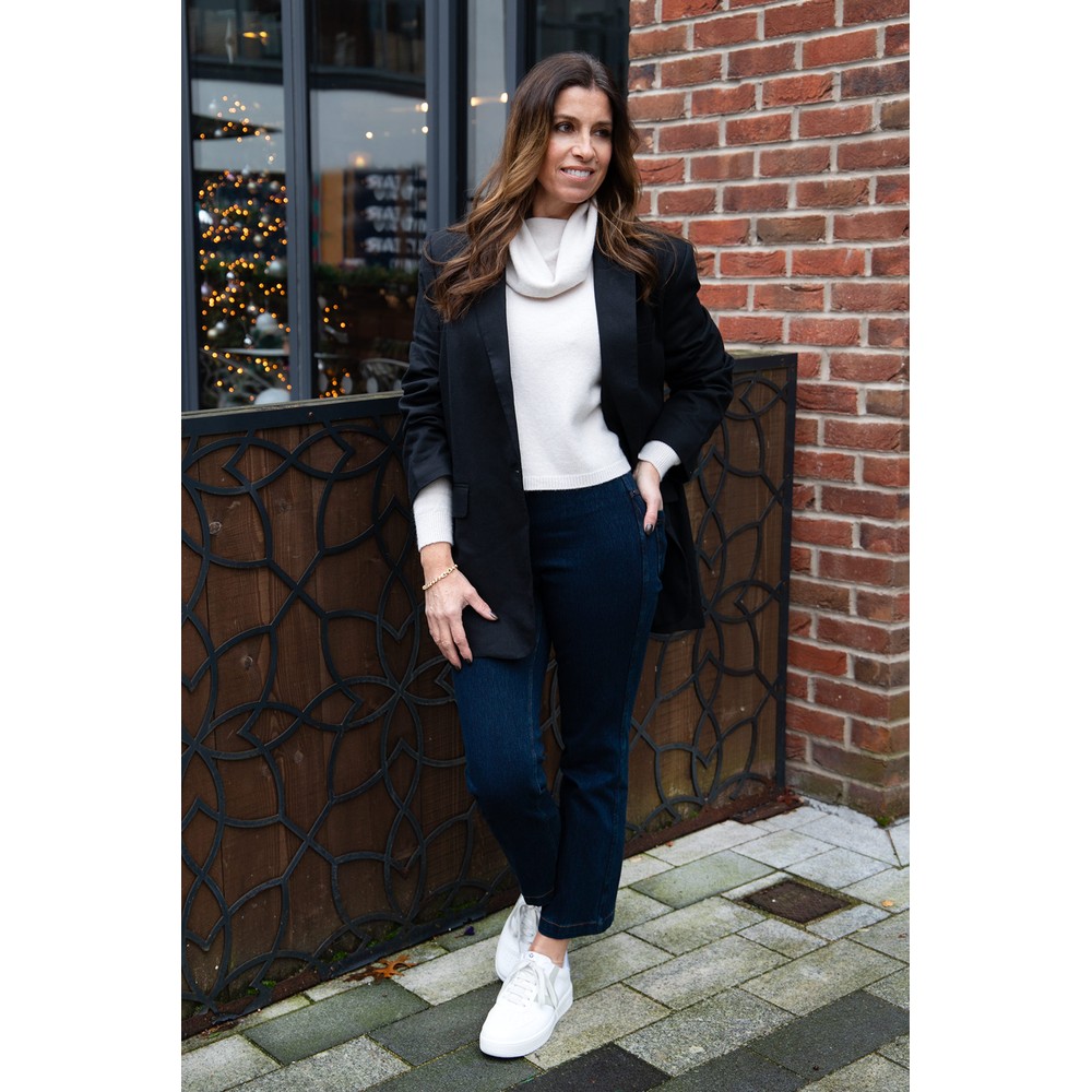 Lyssé Baby Bootcut Indigo Ankle Length Jean Indigo