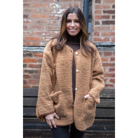 Marta Du Chateau Lucile Fleece Jacket - Brown