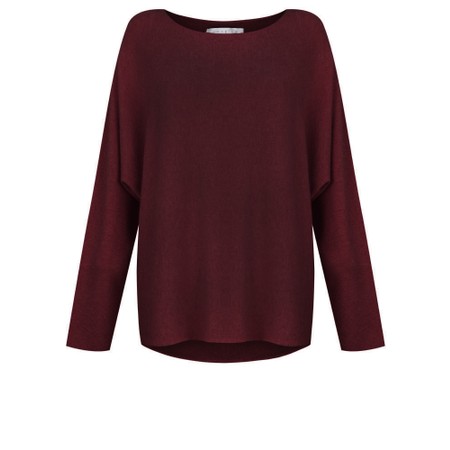 Amazing Woman Mya Mulberry Purple Round Neck Lightweight Supersoft Knit - Purple