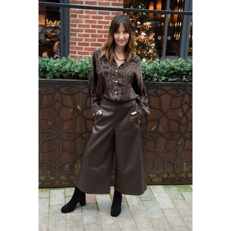 Amazing Woman Emilie Espresso Asymmetric Draped Jumper - Brown