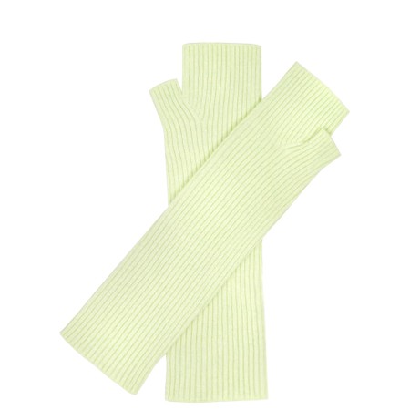 Amazing Woman Erica Fingerless Ribbed Gloves - Green