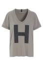 Henriette Steffensen Elephant H Print V-Neck Top  