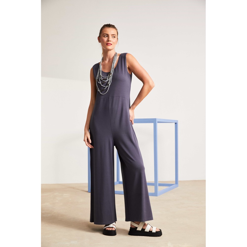 Naya Naya Wide Leg Jumpsuit Anthra