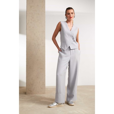 Naya Naya Asymmetric Style Waistcoat - Metallic