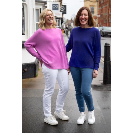 Amazing Woman Meg Light Navy Fine Knit - Blue