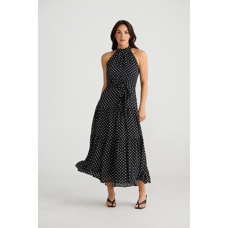 Brave & True Greta Polka Dot Chiffon Dress - Multicoloured